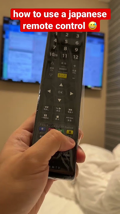 How to use a Japanese TV remote 🇯🇵| #japan #technology #weirdthings #japanese #shorts Z#short