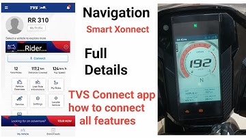 TVS Apache RR310 Connect app and dashboard  full details