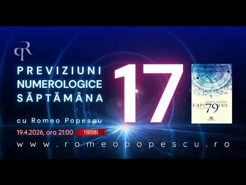 NUMEROLOGY PREDICTIONS for week #17 (20.4. - 26.4.2026)