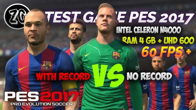 PES2017 - teste em pc fraco sem placa de video - celeron 847 4gb de ram 