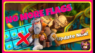 LAST TIME LOOK OF FLAGS \/ REMOVAL OF ALL NATIONAL FLAGS IN CLASH OF CLANS IN NEW UPDATE TODAY LIVE !