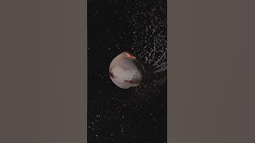Charon collides with Pluto
