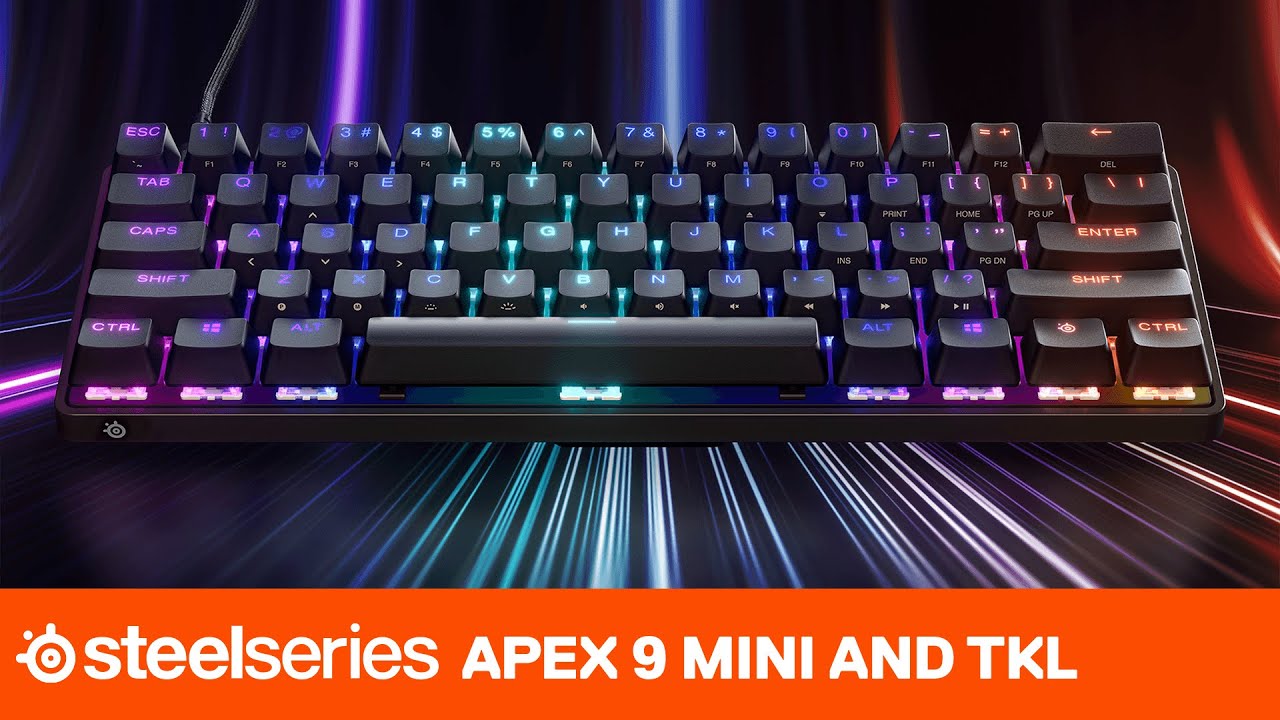 Fastest Optical Switch. Ever. The SteelSeries Apex 9 Mini and TKL 