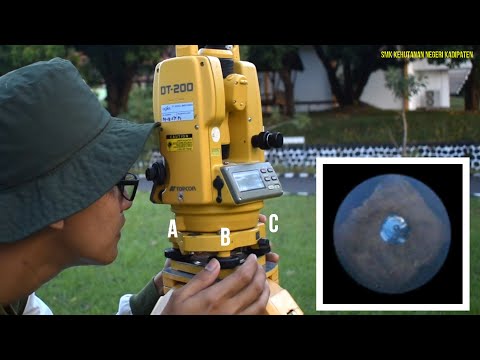 LANGKAH-LANGKAH SETTING/PENYETELAN THEODOLITE DIGITAL