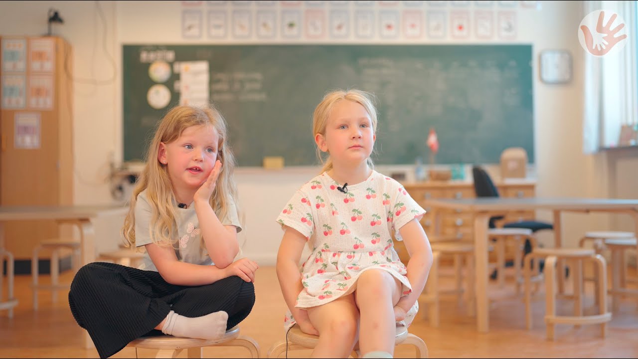 Børn på vej i skole