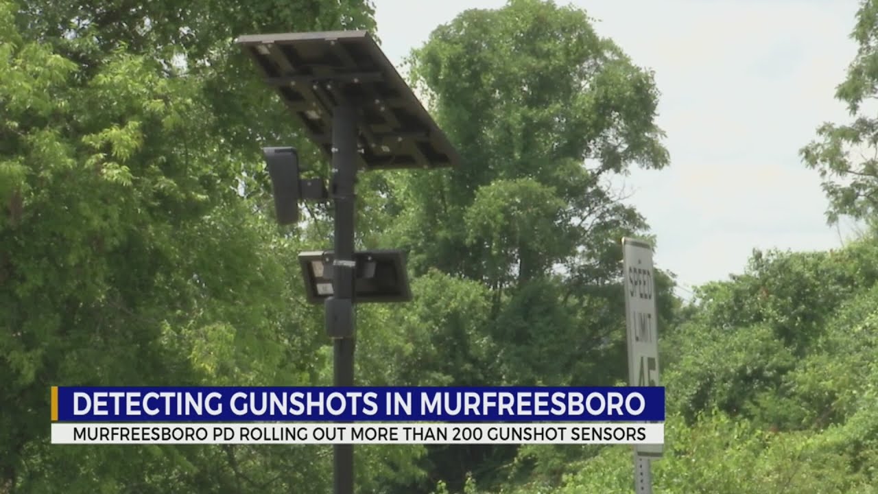 Murfreesboro police installing gunshot detectors around the city - YouTube