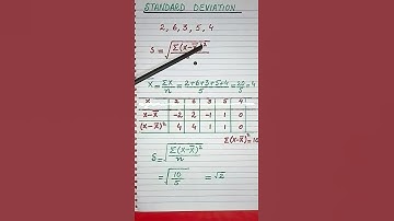 Standard Deviation of an ungrouped data by mean formula  #shorts  #youtubeshorts  #maths