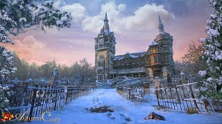 Victorian Era Winter Manor | Relaxing Snowstorm Ambience