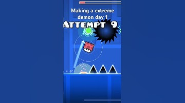 Making a extreme demon day 1 #geometrydash #gaming #gd #gameplay