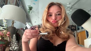 my first asmr video with a mic (makeup tutorial)