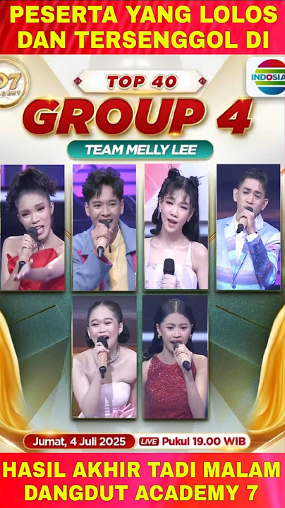 YANG TERSENGGOL DAN LOLOS DI GROUP 4 TOP 40 TADI MALAM DANGDUT ACADEMY 7 #dangdutacademy7