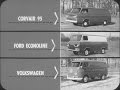 CORVAIR FC 95 Vs FORD ECONOLINE & VOLKSWAGEN VAN 1961