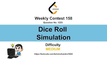 1223  Dice Roll Simulation