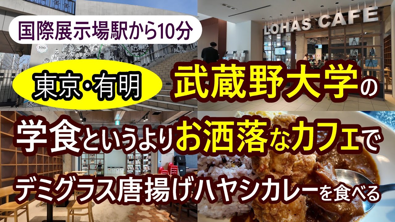 【武蔵野大学】のおしゃれすぎる学食・デミグラス唐揚ハヤシカレー？美味しかったです。