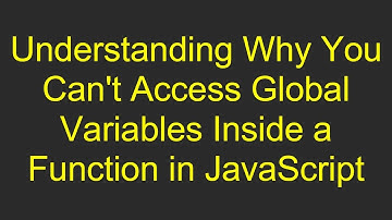 Understanding Why You Can