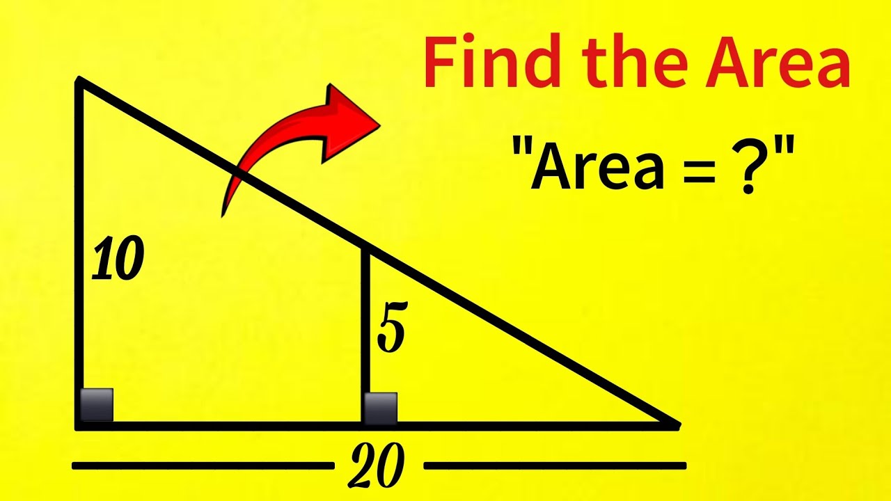 Can YOU Find the Area Of This Triangle?