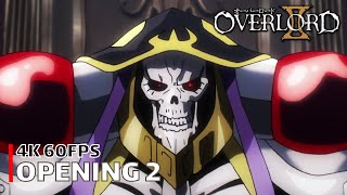 Overlord - Opening 2 【GO CRY GO】 4K 60FPS Creditless | CC