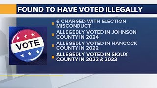 Six people from Iowa without U.S. citizenship charged with illegal voting