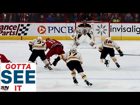 GOTTA SEE IT: Patrice Bergeron Makes Insane Defensive Play & Dishes To Brad Marchand To Score