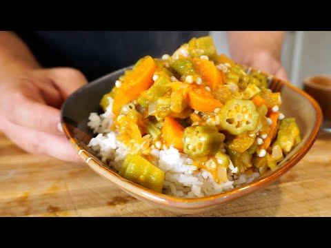 How to Cook Okra - vegan okra stew - cook with me - healthy recipe channel