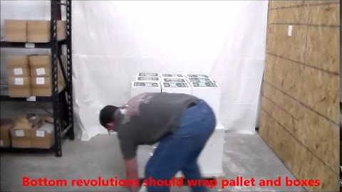 How to stretch wrap a pallet