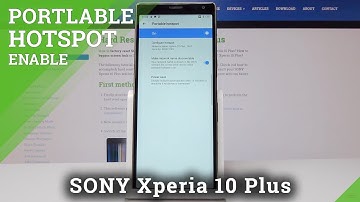 How to Enable Portable Hotspot on Sony Xperia 10 Plus - Mobile Data / Personal Hotspot