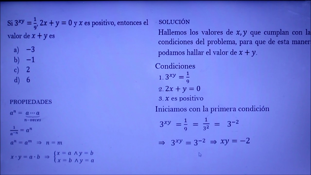 EJERCICIOS DE RAZONAMIENTO MATEMÁTICO PARA INGRESO A LA UNIVERSIDAD