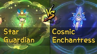Cosmic Enchantress Lulu vs Star Guardian Lulu Skins Comparison (League of Legends)