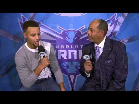 Stephen Curry Interviews Father Dell in Charlotte