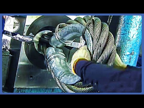 Amazing Manufacturing Process Of Industrial Wire Rope | Incredible Fast Wire Rope Splice Methods