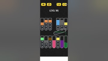 2022! Water Sort Level 185 Walkthrough Solution Android/iOS