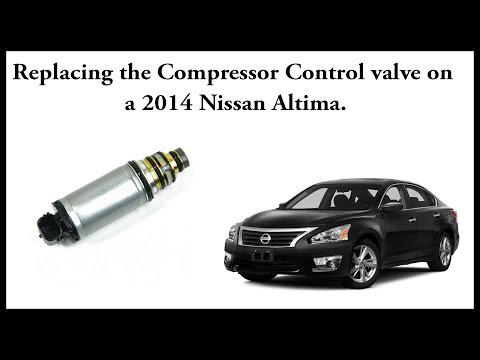 Replacing the compressor control valve on a Nissan Altima.
