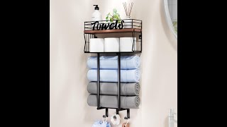 Assembly instruction-HapiRm Bathroom Rolled Bath Towel Holder Organizer-ZWJ160 (ASIN: B0DF2D24YC)