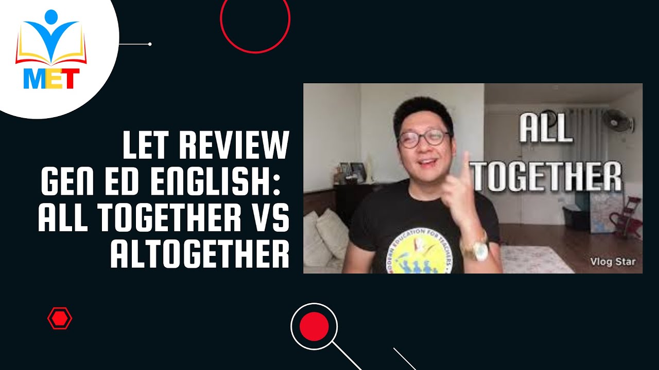 LET Review English: All Together VS Altogether - YouTube