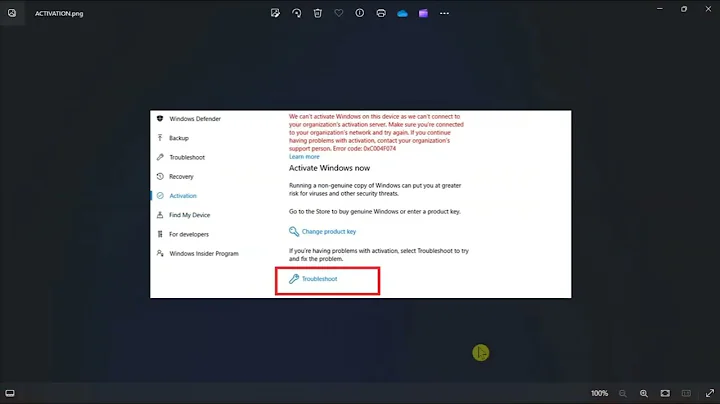 [FIX] Windows Activation Error 0x8007251D