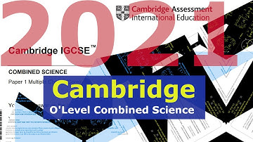 2021 Cambridge IGCSE Combined Science O