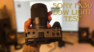 Sony FX30 and Sigma 16mm f1.4 Lens Low Light Test | Slog3 10 bit  #cropsensor #lowlight #testvideo