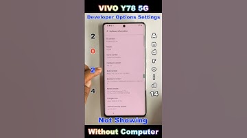 Vivo Y78 5g Developer Options Settings 🔥 Not Showing ❌ Vivo Y78 5g Oem Unlocking Enable Developer