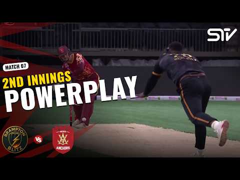 2nd Innings Powerplay | Vancouver Anchors vs Brampton Blitz | Match 7 | Canada Super 60 2026 | ZQ1H