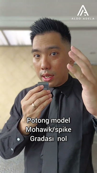 kamu nanyea model rambut ku : spike mohawk gradasi nol