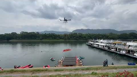 50 kg Payload UAV Rescue Training | Controlled Drone-Assisted Lift Simulation