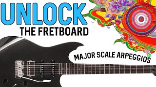 Diatonic SEVENTH Arpeggios are KEY to unlocking the guitar! (Major Scale)