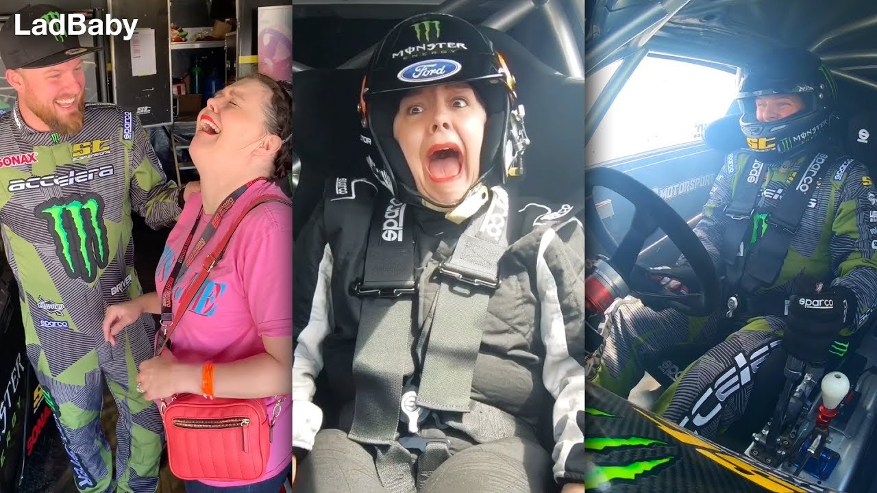 When Mum goes driving...with a Speed Drifting Champion 😂🏎