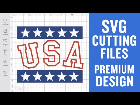 Usa Letters Svg Cut File for Cricut