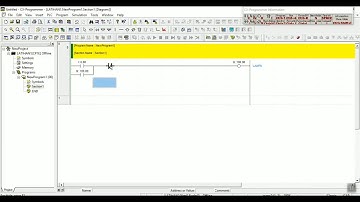 LATIHAN 1 OMRON : Membuat Program PLC dasar dengan menggunakan aplikasi Cx - Programmer