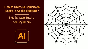 How to Create a Spiderweb Easily in Adobe Illustrator | Step-by-Step Tutorial for Beginners