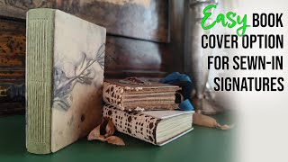 EASY Book Cover Option for Sewn-In Signatures
