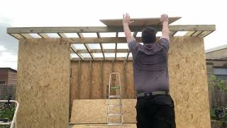 DIY Garden Room Roof Construction  Step by Step