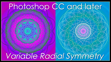 Photoshop CC 2018: Create Beautiful Mandalas & Spirographs using Variable Radial Symmetry.
