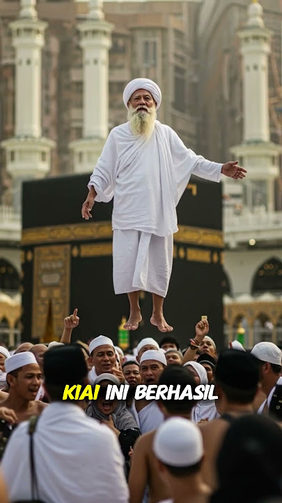 Viral!! Pak Kyai sampai ke ka'bah dengan ilmu terbang, dan inilah yang terjadi #shorts #kisahnyata